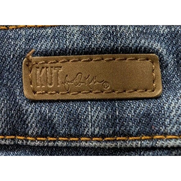 KUT from the Kloth Luxury Denim Jeans Women 4 Straight Leg Embroidered Pants - Picture 6 of 15